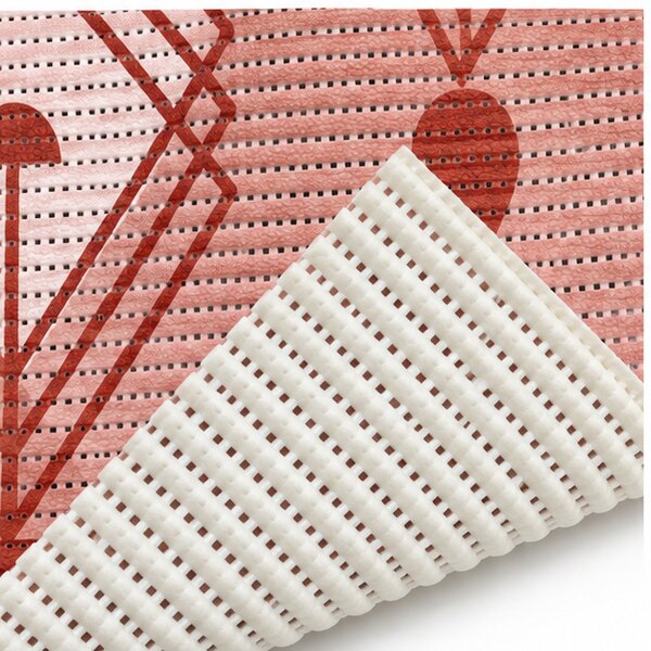 Covoras Antiderapant pentru Baie si Piscina Pink Arrows V24039F, 65 × 80 cm, Absorbant, tip Burete, PVC, Roz Pink Arrows