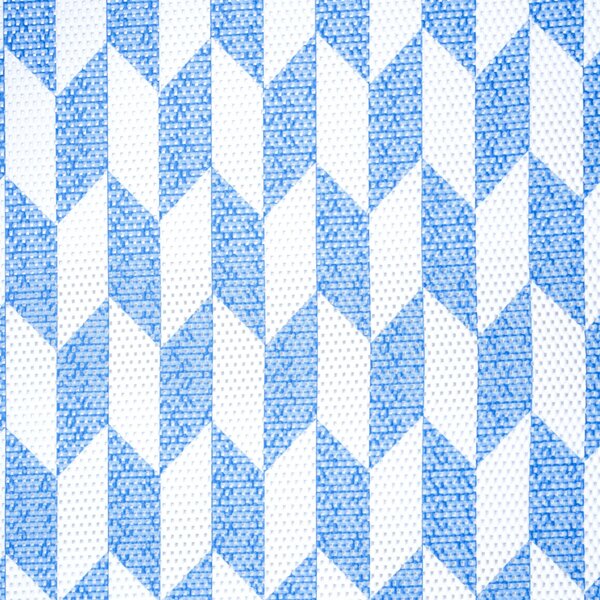 Covoras Antiderapant pentru Baie si Piscina Blue Braid V24007D, 65 × 80 cm, Absorbant, tip Burete, PVC, Albastru / Alb Blue Braid