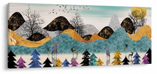 Tablou fgrafic cu cebi (120x50 cm)