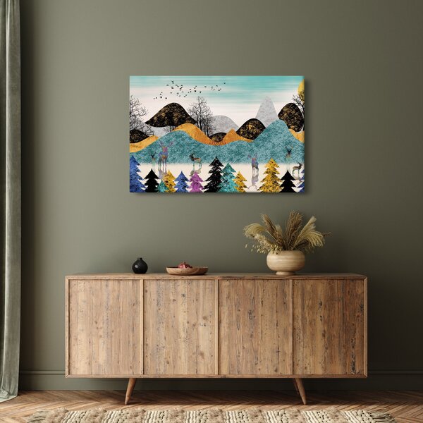 Tablou fgrafic cu cebi (90x60 cm)