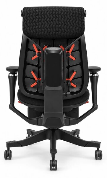 Scaun ergonomic ANEW ARYSE R9, Cotiere 5D, Suport lombar reglabil, Șezut glisant, Reclinare cu blocare în 4 poziții, Suport pentru picioare, Negru