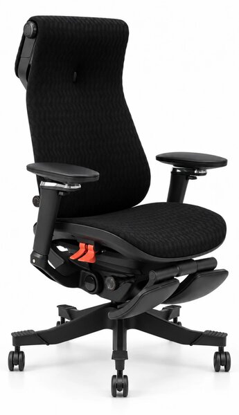 Scaun ergonomic ANEW ARYSE R9, Cotiere 5D, Suport lombar reglabil, Șezut glisant, Reclinare cu blocare în 4 poziții, Suport pentru picioare, Negru