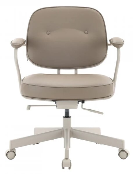 Scaun ergonomic SIHOO L3C Luxury Accent – Șezut culisant, Spătar reglabil, Suport lombar ergonomic, Reclinare 125°, Bază metalică, Rezistent 136 kg, Latte