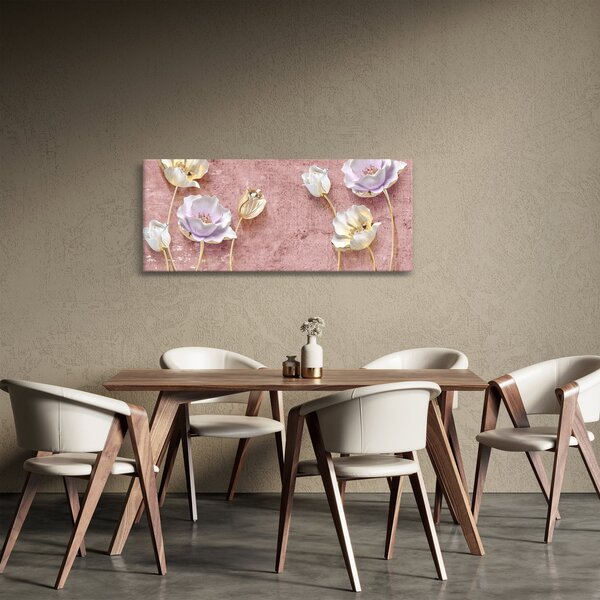 Tablou cu flori (120x50 cm)