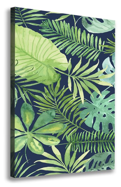 Print pe pânză frunze tropicale