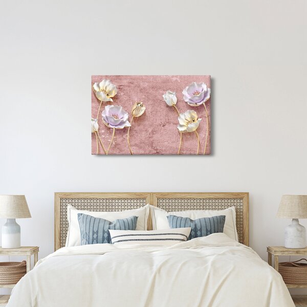 Tablou cu flori (90x60 cm)