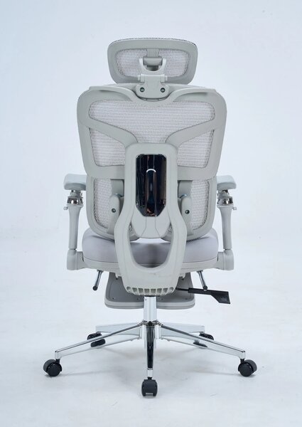 RESIGILAT- DeluxStar T9 FOAM Premium – Scaun ergonomic, Cotiere 6D, Suport Lombar Adaptiv, Spătar Reglabil pe Înaltime în 5 pozitii, Mecanism Înclinare/Blocare, Șezut buretat, Gri