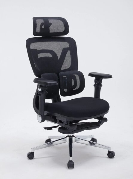 RESIGILAT- AERONIX SG630 FOAM SEAT Black – Scaun ergonomic premium FOAM SEAT, Cotiere 7D, Suport Lombar Dublu, Șezut Translație, Mecanism multifunctional inclinare/blocare, Suport pentru picioare