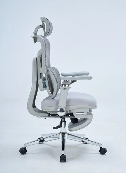 RESIGILAT- DeluxStar T9 FOAM Premium – Scaun ergonomic, Cotiere 6D, Suport Lombar Adaptiv, Spătar Reglabil pe Înaltime în 5 pozitii, Mecanism Înclinare/Blocare, Șezut buretat, Gri