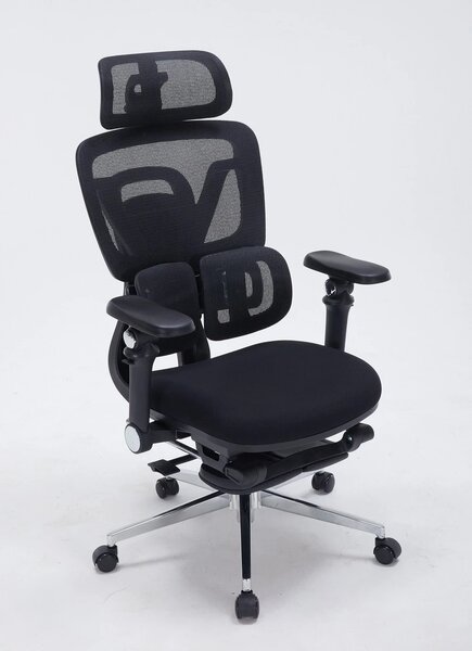 RESIGILAT- AERONIX SG630 FOAM SEAT Black – Scaun ergonomic premium FOAM SEAT, Cotiere 7D, Suport Lombar Dublu, Șezut Translație, Mecanism multifunctional inclinare/blocare, Suport pentru picioare