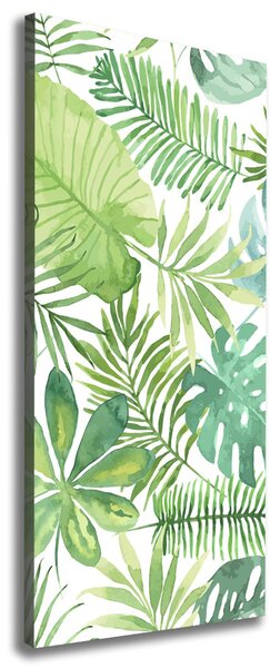 Print pe pânză frunze tropicale