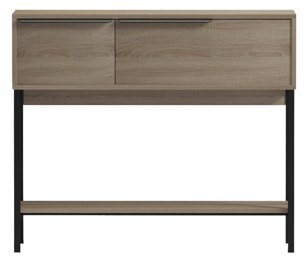 Consola, Nordic, Negru, 29.5x90x76 cm