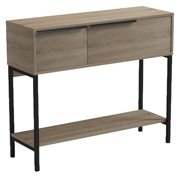 Consola, Nordic, Negru, 29.5x90x76 cm