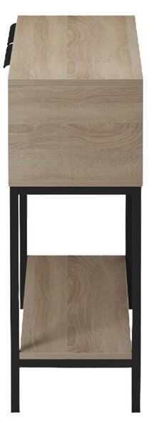 Consola, Nordic, Negru, 29.5x90x76 cm