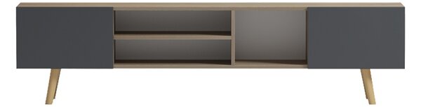 Comoda TV, Osclo, Antracit, 30x160x41 cm