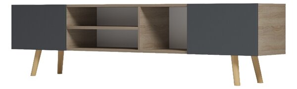 Comoda TV, Osclo, Antracit, 30x160x41 cm