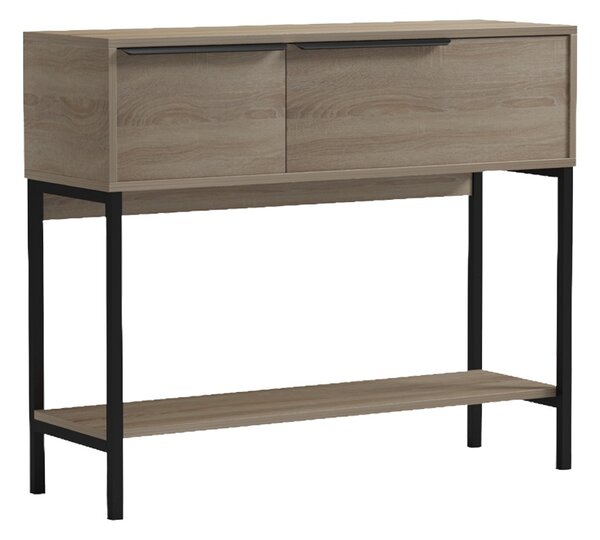 Consola, Nordic, Negru, 29.5x90x76 cm
