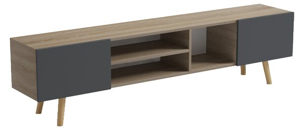 Comoda TV, Osclo, Antracit, 30x160x41 cm