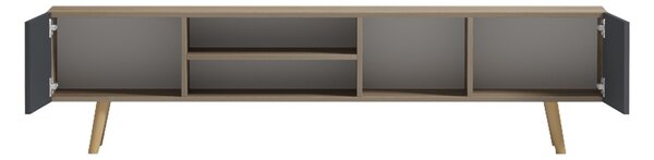 Comoda TV, Osclo, Antracit, 30x160x41 cm