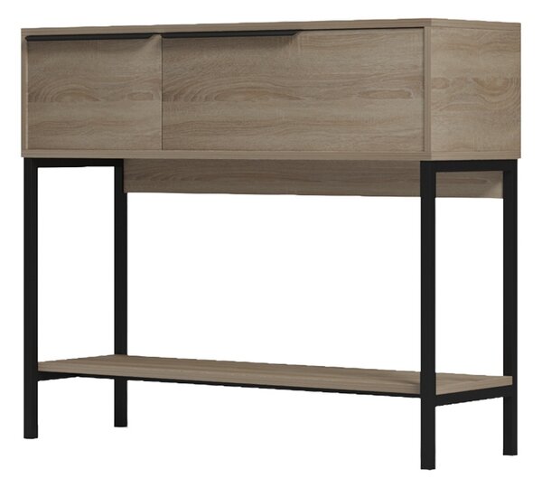 Consola, Nordic, Negru, 29.5x90x76 cm