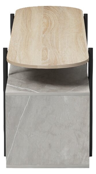 Comoda TV, Medousa, Gri, 35.5x160x50 cm