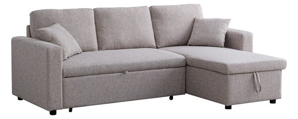 Set mobilier studenti masute de cafea si canapea modulara, 3 buc, Zene, Natural, 223x146x85 cm