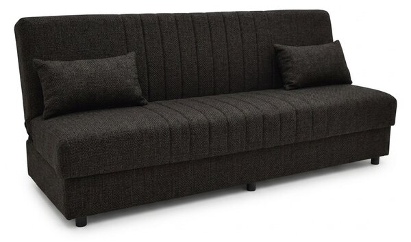 Set mobilier studenti canapea si masuta de cafea, 2 buc, Zing, Gri, 190x75x85 cm