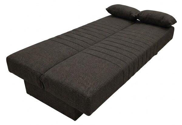 Set mobilier studenti canapea si masuta de cafea, 2 buc, Zing, Gri, 190x75x85 cm