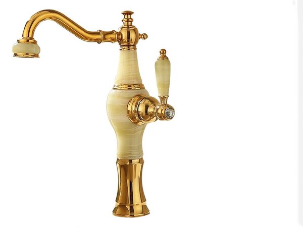 Baterie lavoar jade gold montare blat langa lavoar TRENDY S