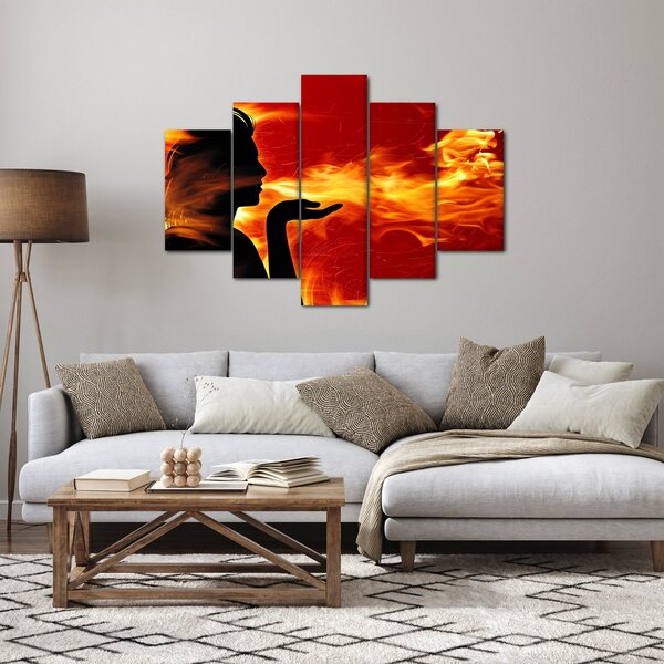 Tablou femeii în foc (150x105 cm)