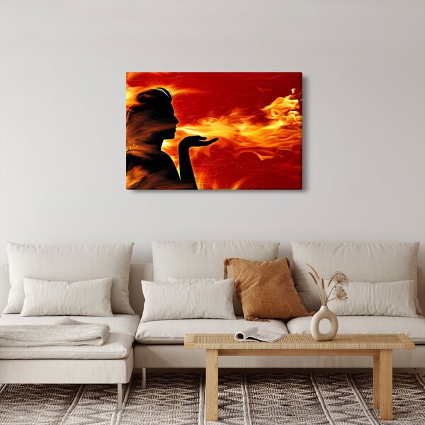 Tablou femeii în foc (90x60 cm)