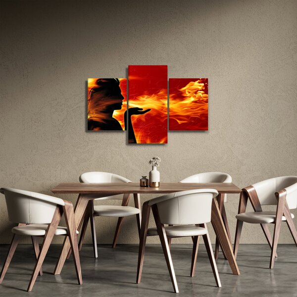 Tablou femeii în foc (90x60 cm)