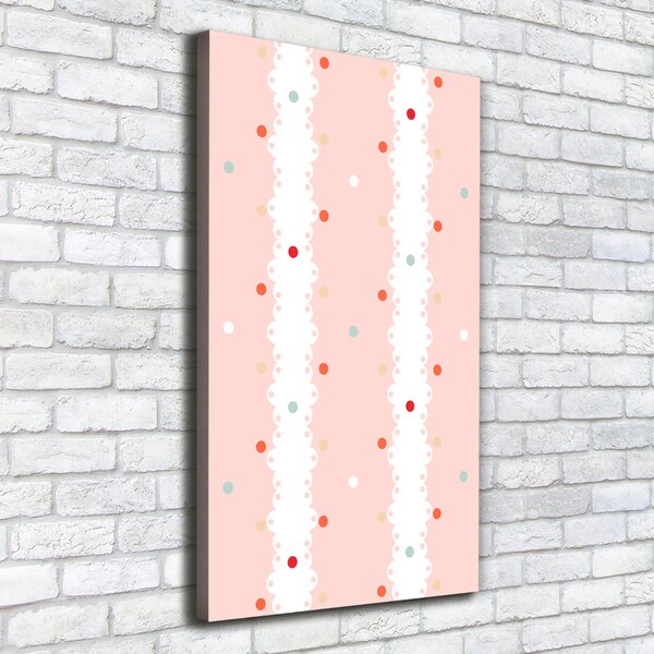 Print pe canvas puncte colorate fundal