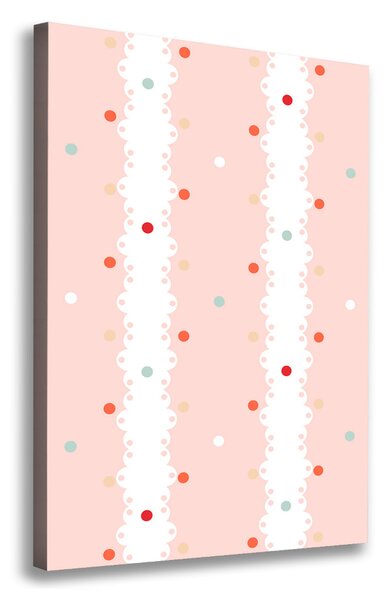 Print pe canvas puncte colorate fundal
