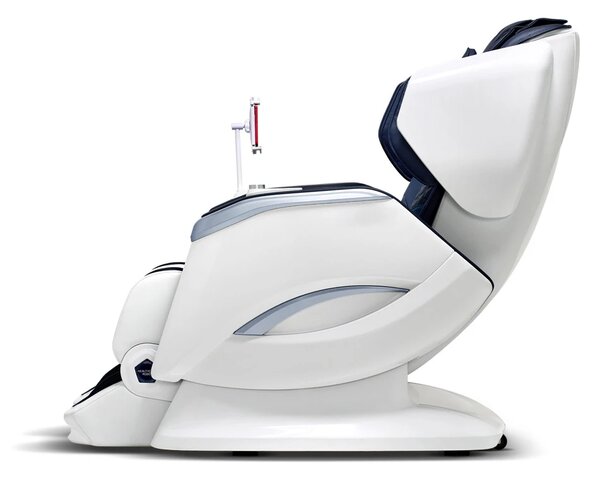 ROVO Luxury 4D - Fotoliu de Masaj Premium 4D, Design Space Walking, Brațe de Masaj Extensibile, Senzori Detectare Obstacole, Încălzire Spate și Gambe, Bluetooth, Albastru