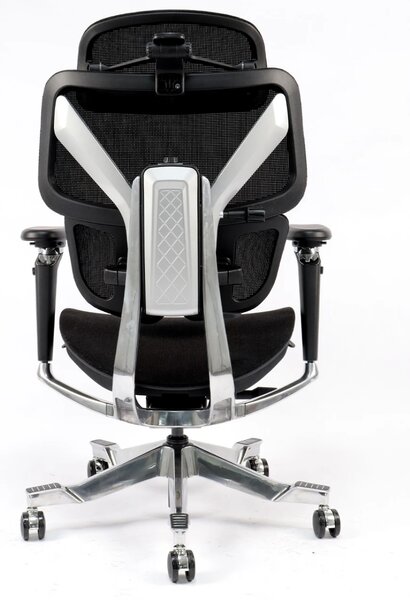 DeluxStar T2 ELITE PRO – Scaun Ergonomic Premium cu Suport Lombar Dual Dynamic 3D, Suspensie Air-Glide și Suport Complet Cervical – Spate – Lombar, Negru