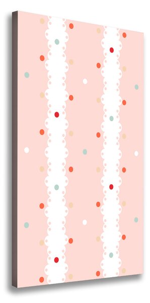 Print pe canvas puncte colorate fundal