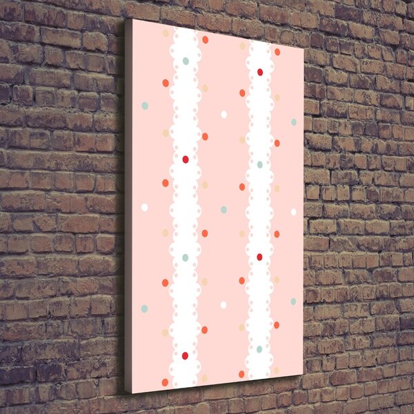 Print pe canvas puncte colorate fundal