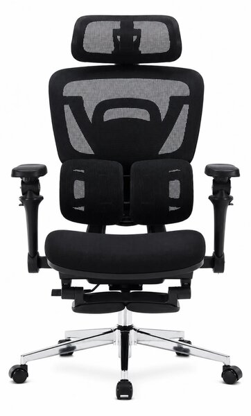 AERONIX SG630 FOAM SEAT Black – Scaun ergonomic premium FOAM SEAT, Cotiere 7D, Suport Lombar Dublu, Șezut Translație, Mecanism multifunctional inclinare/blocare, Suport pentru picioare