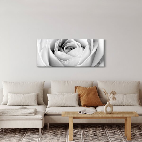 Tablou - Detailu de floare de trandafir (120x50 cm)