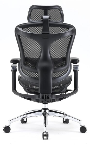 Scaun Ergonomic SIHOO Doro C300 Pro M101, Suport Lombar Adaptiv Inteligent, Spătar Reglabil pe Înălțime, Tetieră 3D, Cotiere 6D PU, Șezut Glisant, Reclinare 135°, Mesh, Negru