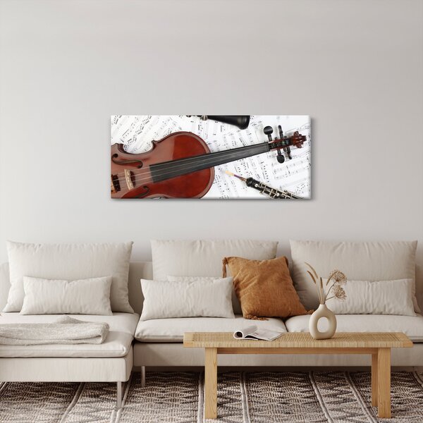 Tablou - Unelte muzicale (120x50 cm)