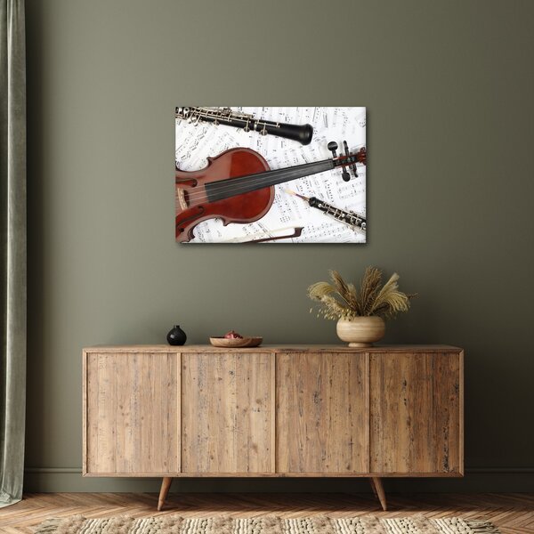 Tablou - Unelte muzicale (70x50 cm)