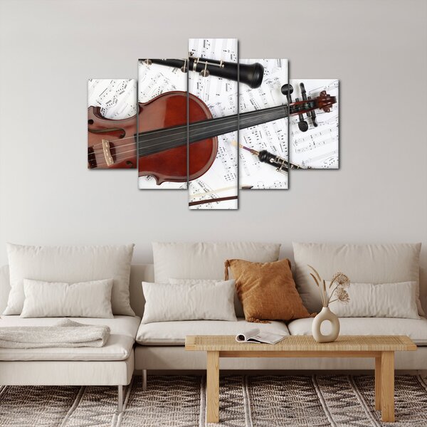 Tablou - Unelte muzicale (150x105 cm)