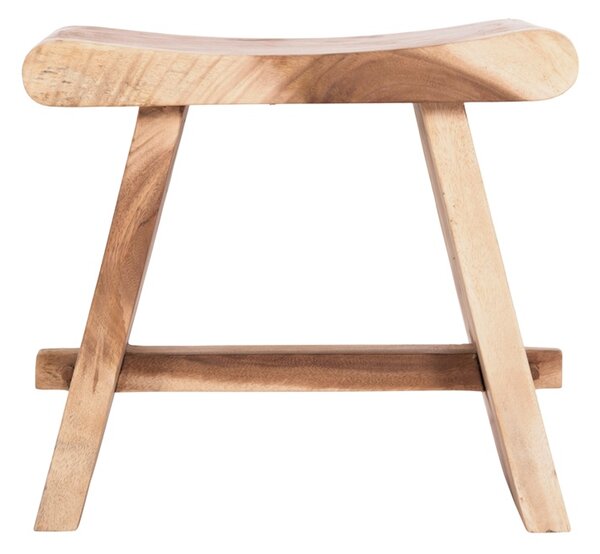 Taburet decorativ Saddle, Natural, 30x50x50 cm