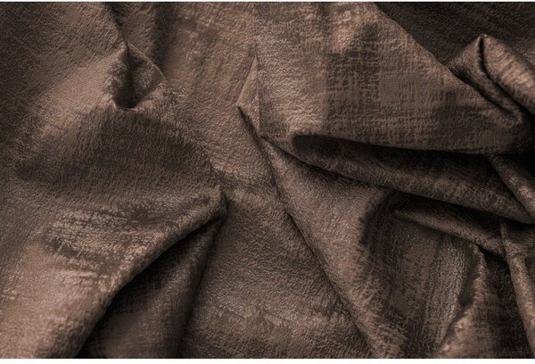 Draperie opaca LOOM VELVET 140x250 cm, maro Agatat: Inele metalice