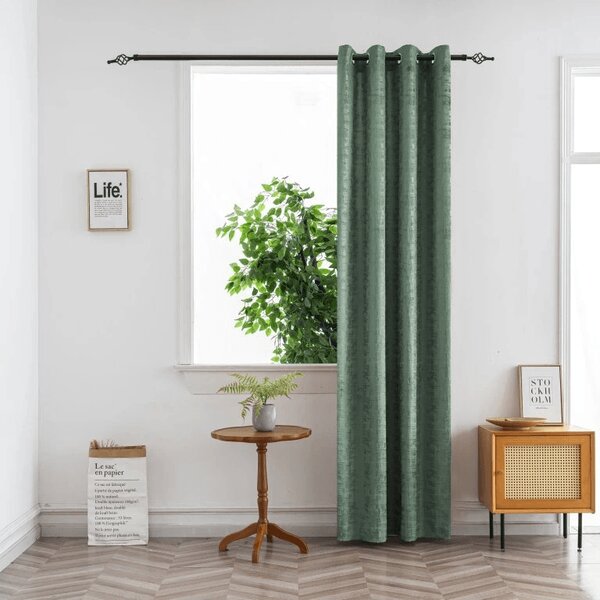 Draperie opaca LOOM VELVET 140x250 cm, verde Agatat: Rejansa