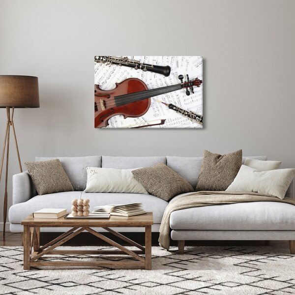 Tablou - Unelte muzicale (90x60 cm)