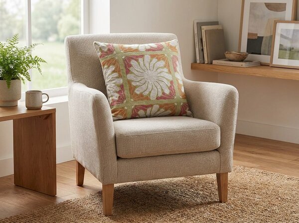 Perna decorativa LIVANI 45x45 cm, portocaliu/roz