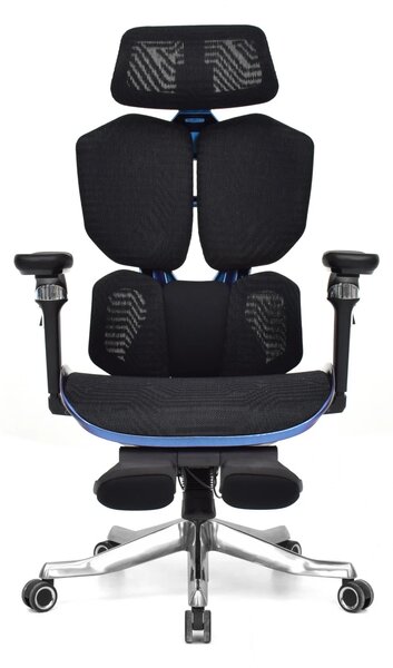 Scaun Ergonomic Premium AirMesh Elite X6D – Cotiere 6D, Suport Lombar Reglabil, Tetieră 4D, Sezut Translatie, Reclinare, Suport Picioare, Mesh, Negru/Colorful